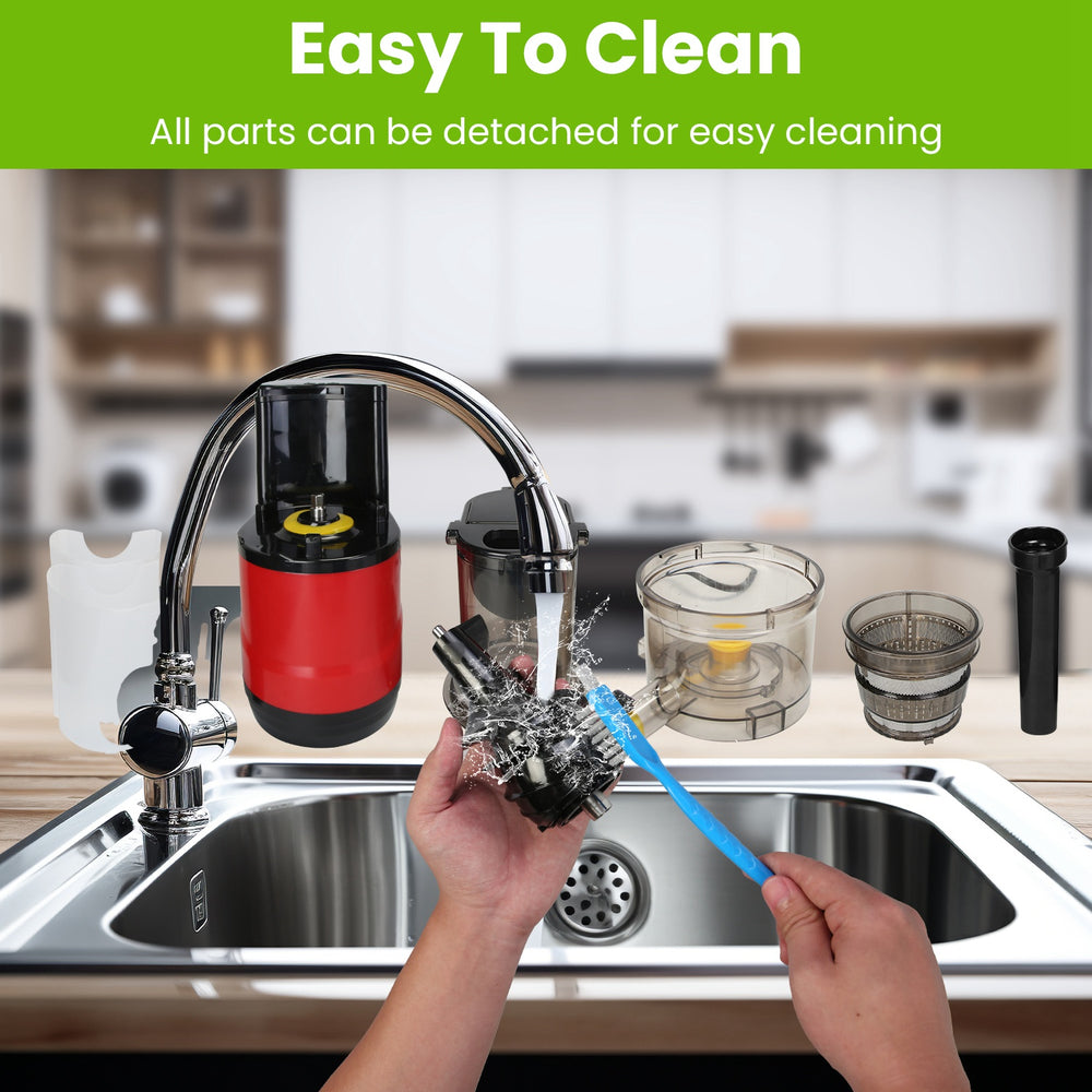 Cold Press Juice Extractor — Whole Fruit Juicer, Ready in 10 Seconds