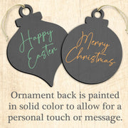 Spooky Night Black Cat Wooden Ornaments by Laura Seeley - Thanksgiving Halloween Decor - 8512054-3-LS